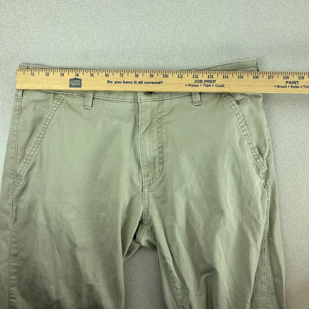 BKE Denim Jake Chino Pants Mens 32L Khaki Tan Straight Leg Stretch 32x32‎